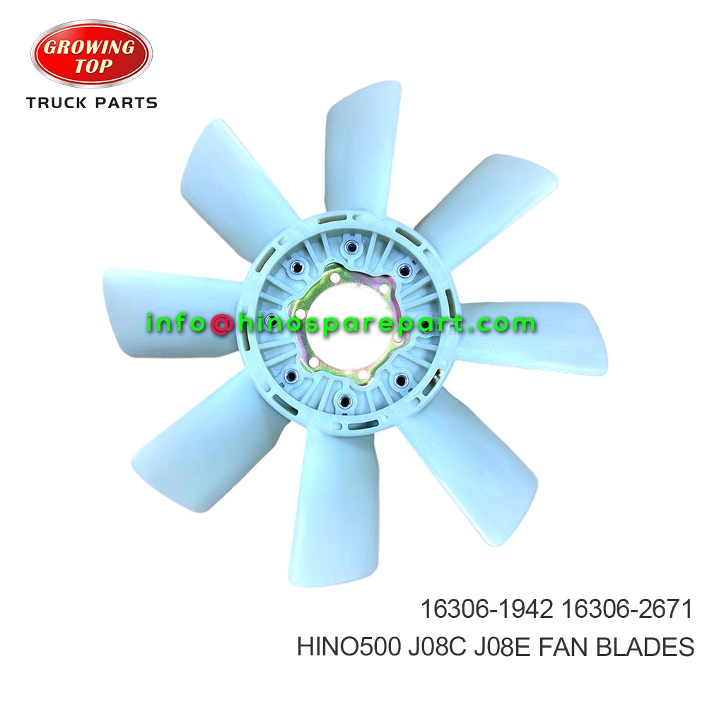 HINO500 J08C J08E  FAN BLADES  16306-1942