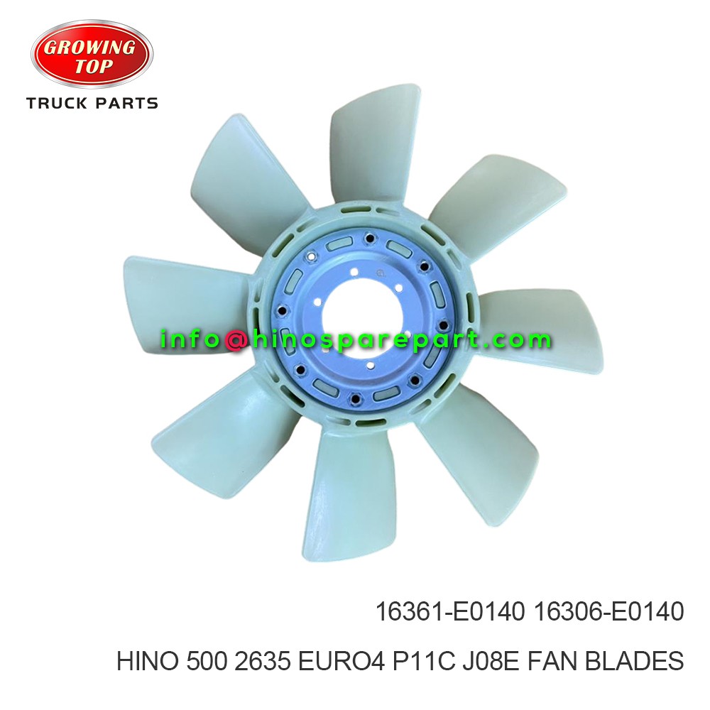 HINO 2635  HINO500 EURO4  P11C J08E FAN BLADES 16361-E0140