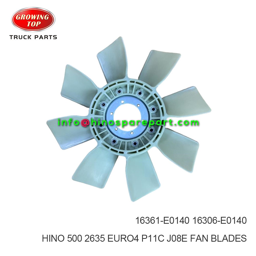 HINO 2635  HINO500 EURO4  P11C J08E FAN BLADES 16361-E0140