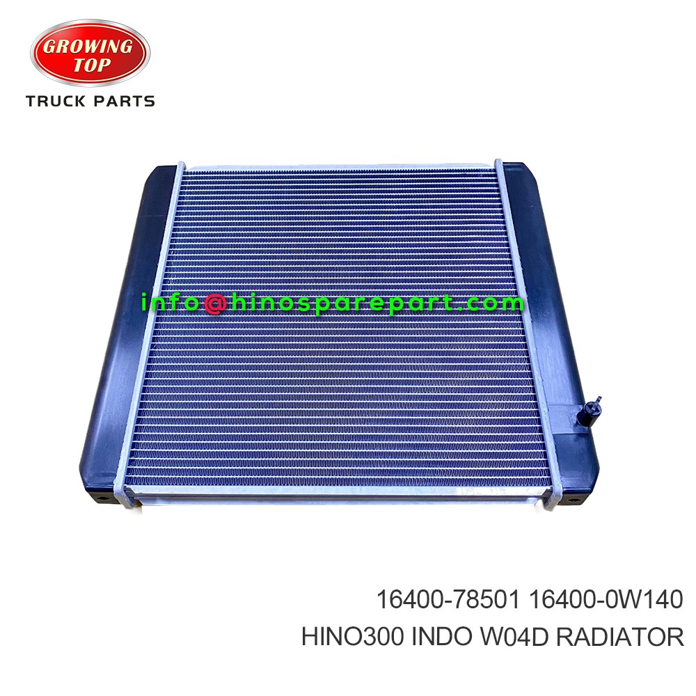 HINO300 INDO W04D  RADIATOR  16400-78501