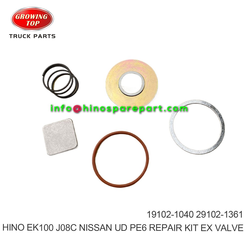 HINO EK100 J08C NISSAN/UD PE6  REPAIR KIT,EX VALVE  19102-1040