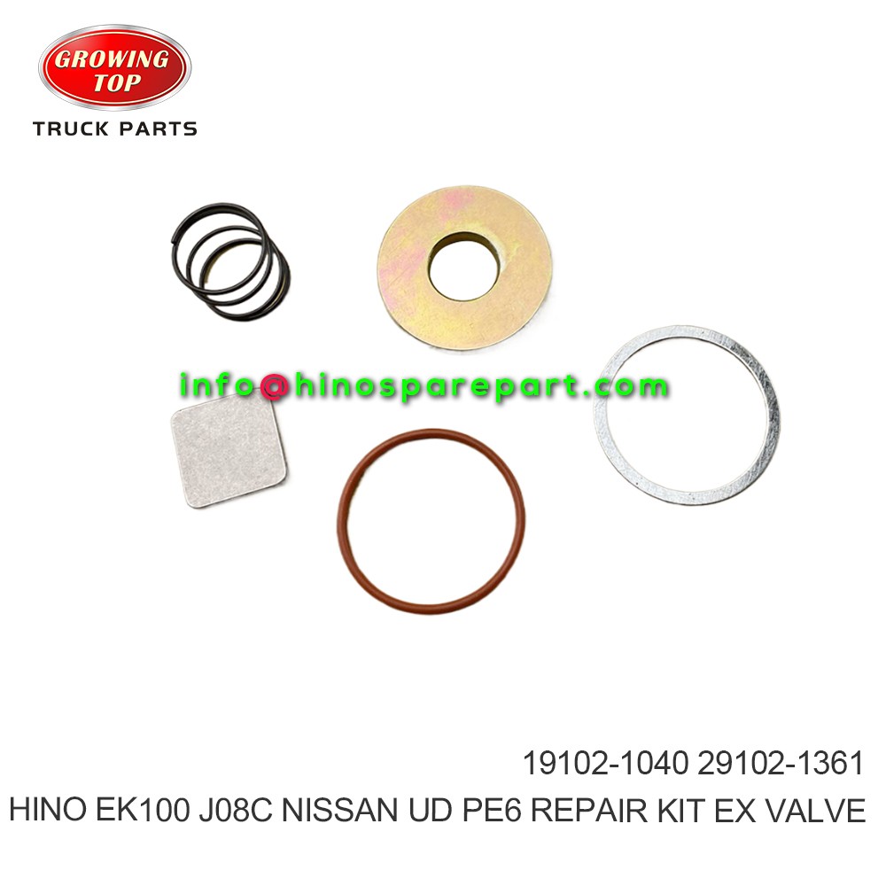 HINO EK100 J08C NISSAN/UD PE6  REPAIR KIT,EX VALVE  19102-1040