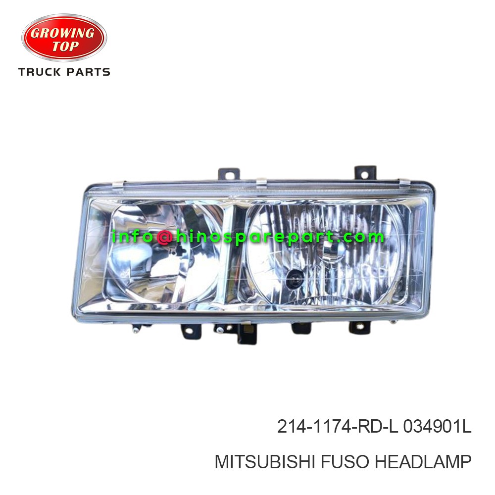 MITSUBISHI FUSO HEADLAMP 214-1174-RD-L