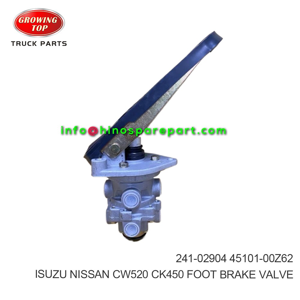 ISUZU NISSAN CW520 CK450 FOOT BRAKE VALVE 241-02904