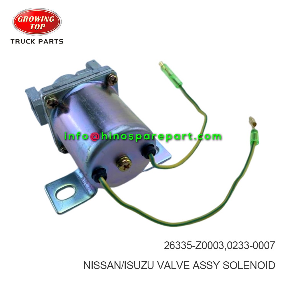 NISSAN ISUZU VALVE ASSY SOLENOID 26335-Z0003