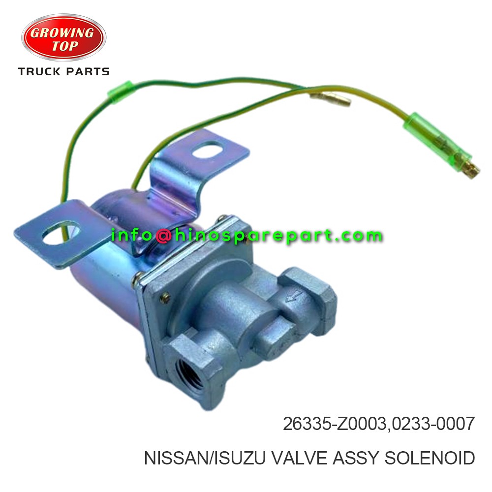 NISSAN ISUZU VALVE ASSY SOLENOID 26335-Z0003