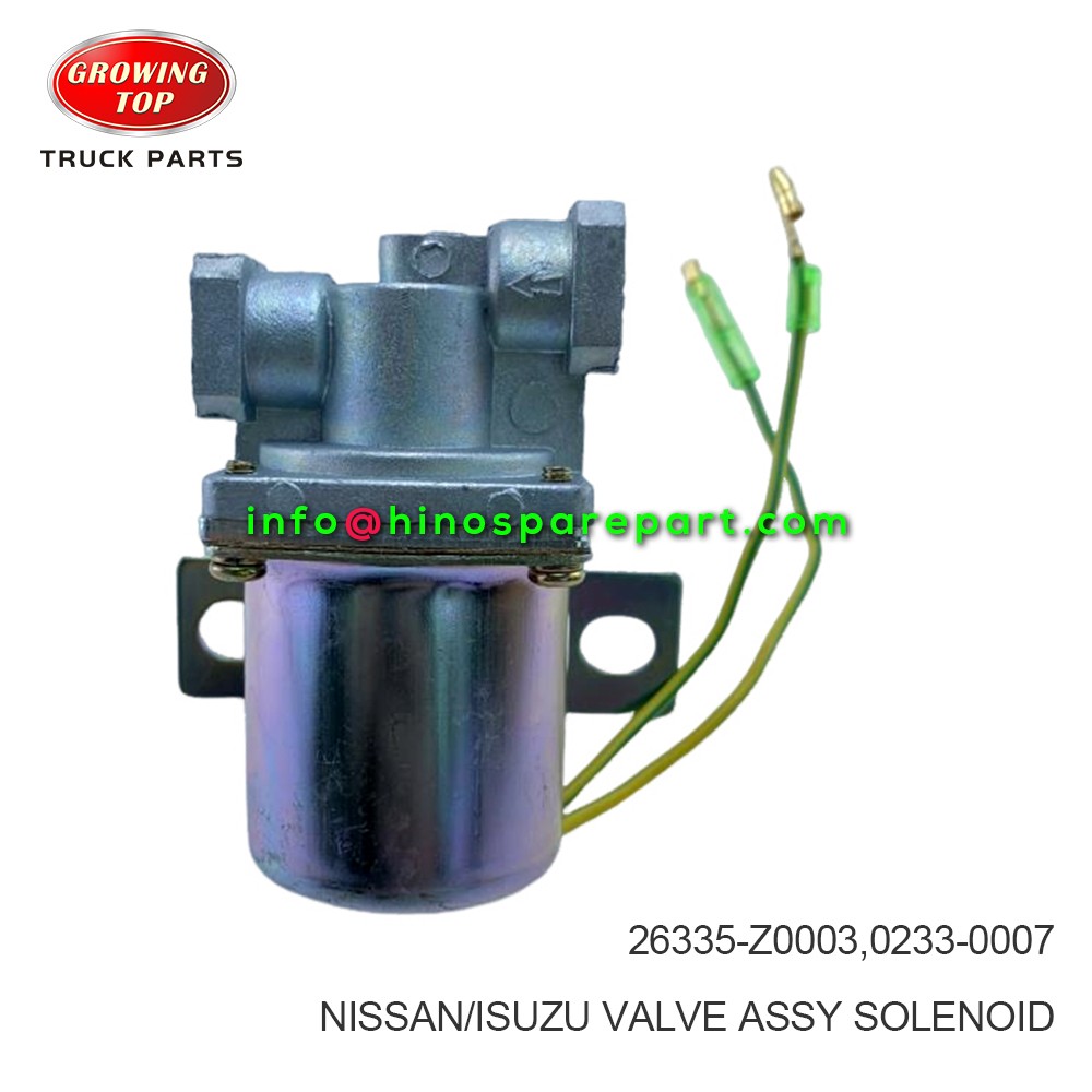 NISSAN ISUZU VALVE ASSY SOLENOID 26335-Z0003