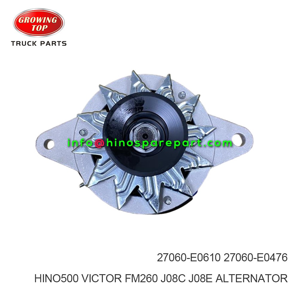 HINO500 VICTOR FM260 J08C J08E  ALTERNATOR 27060-E0610
