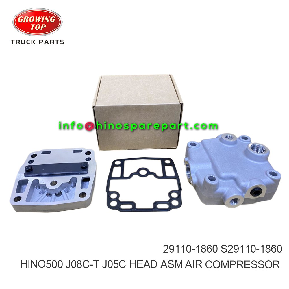 HINO500 J08C-T J05C J08E HEAD ASM AIR COMPRESSOR  29110-1860