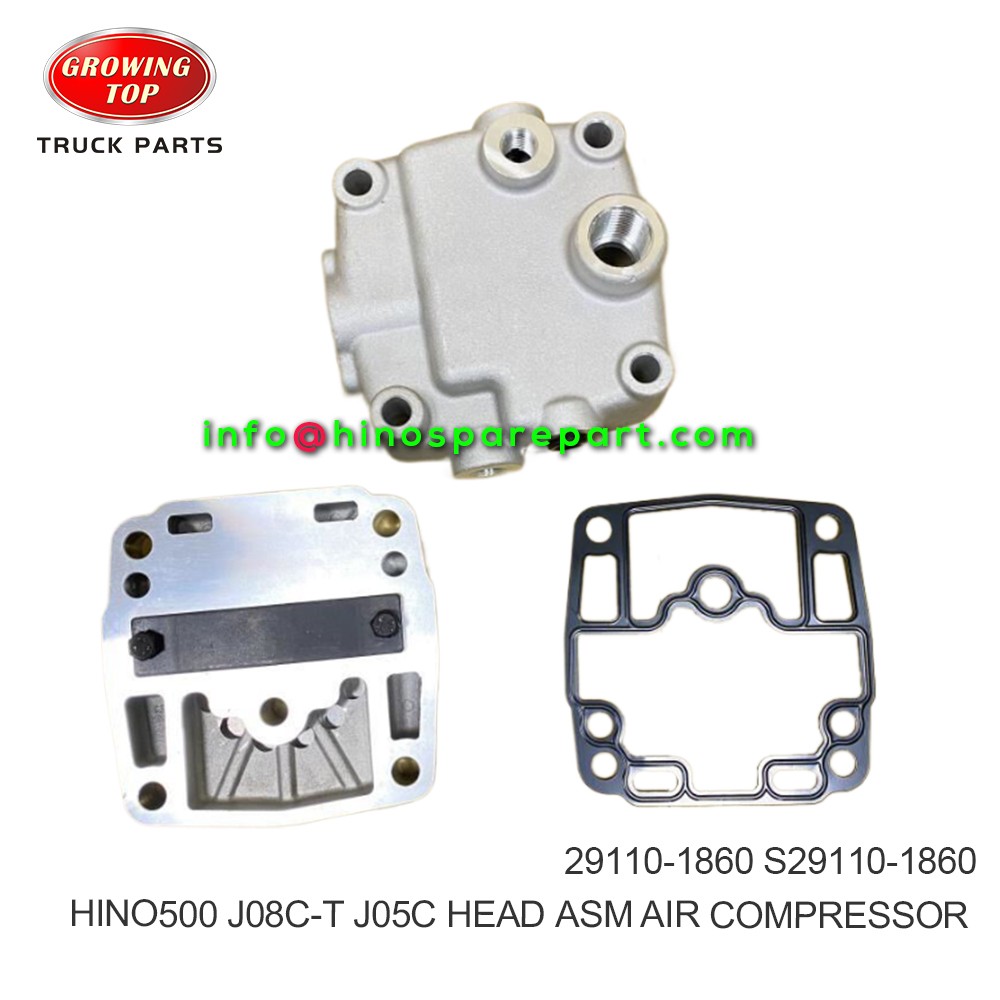 HINO500 J08C-T J05C J08E HEAD ASM AIR COMPRESSOR  29110-1860