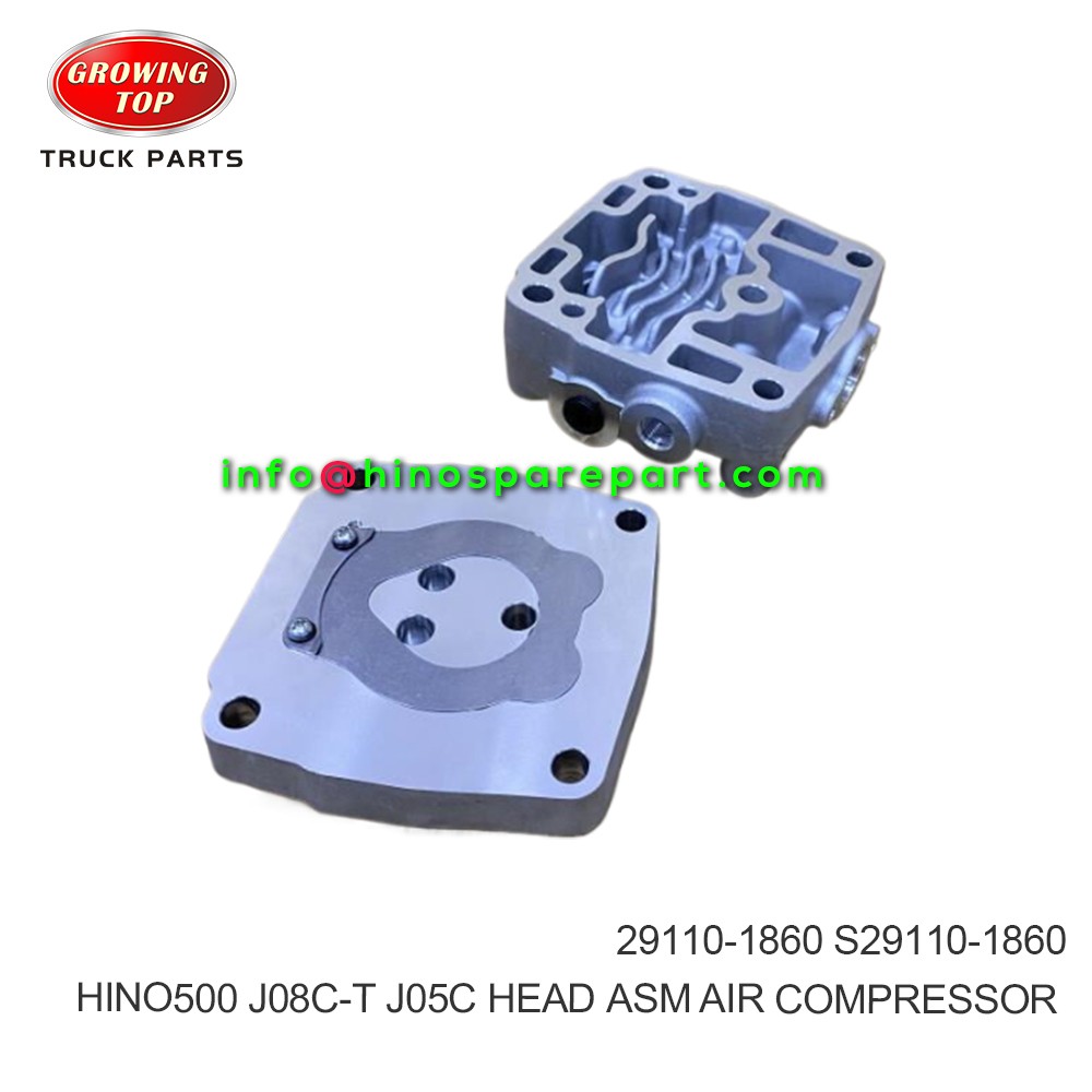 HINO500 J08C-T J05C J08E HEAD ASM AIR COMPRESSOR  29110-1860