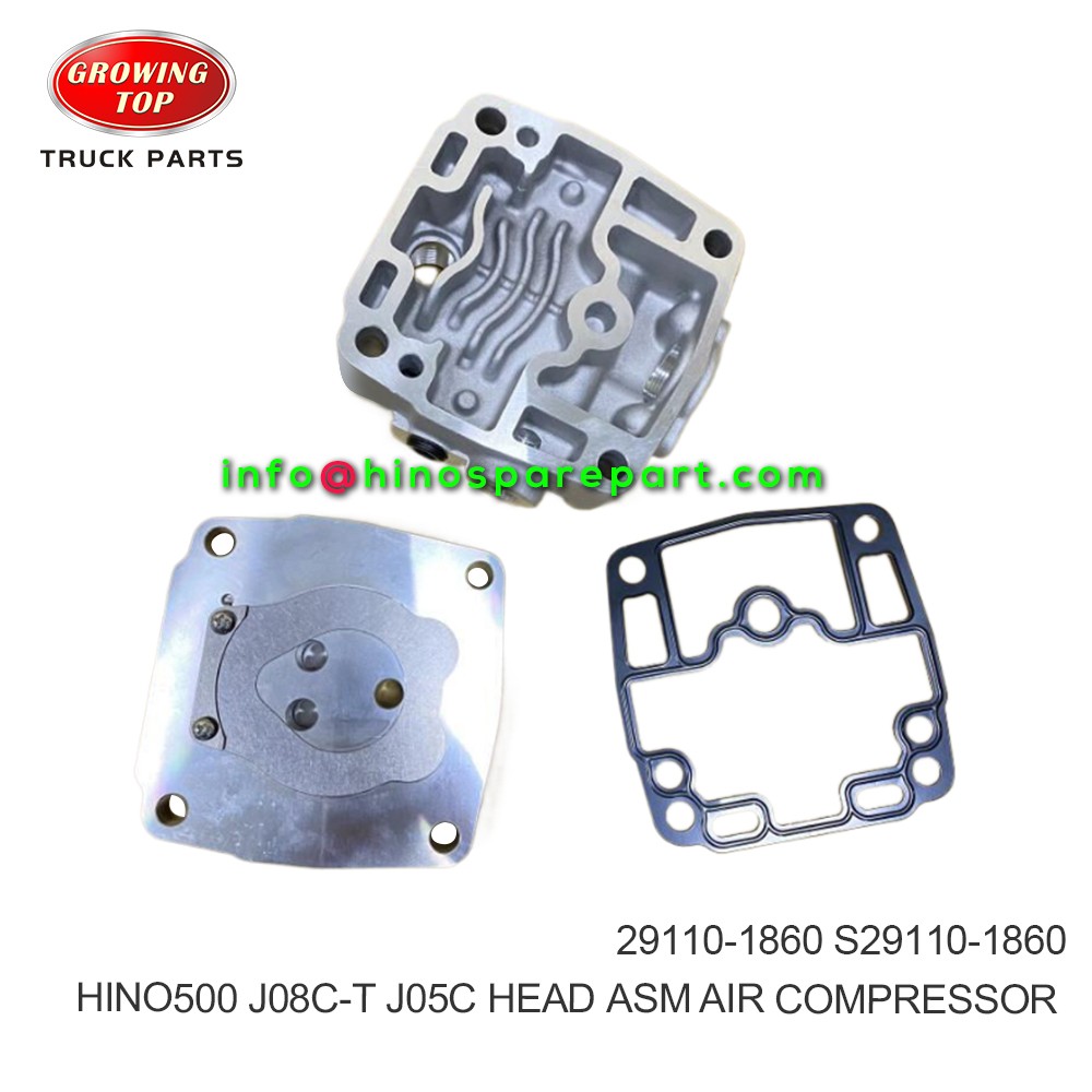 HINO500 J08C-T J05C J08E HEAD ASM AIR COMPRESSOR  29110-1860