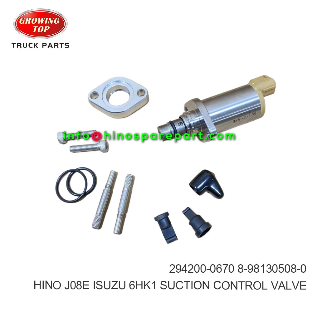 HINO J08E ISUZU 6HK1 SUCTION CONTROL VALVE 294200-0670