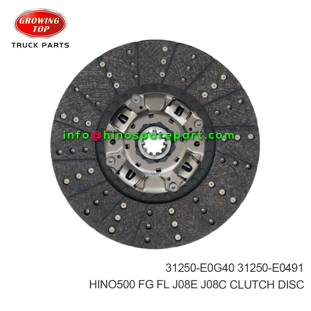 HINO500 FG FL J08E J08C CLUTCH DISC 31250-E0G40