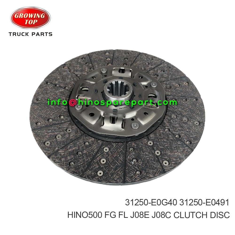 HINO500 FG FL J08E J08C CLUTCH DISC 31250-E0G40