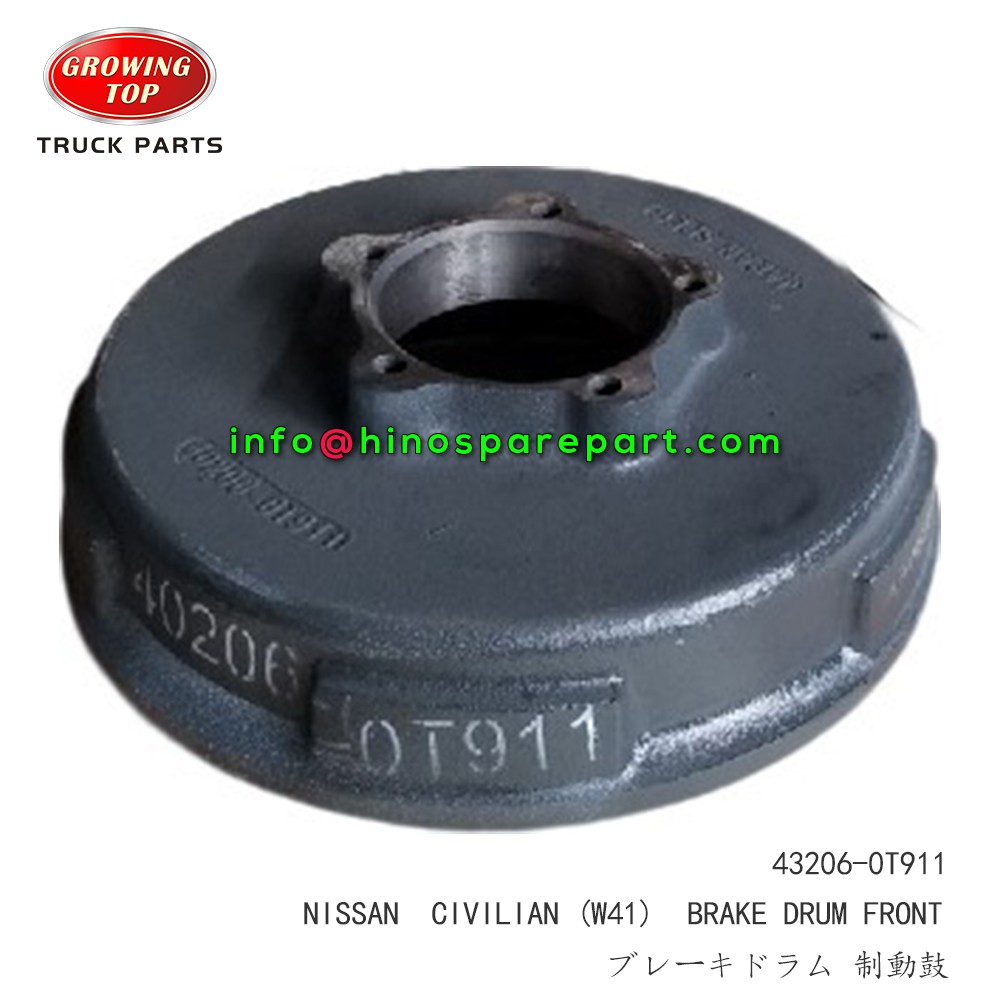 STOCK AVAILABLE NISSAN CIVILIAN FRONT BRAKE DRUM 