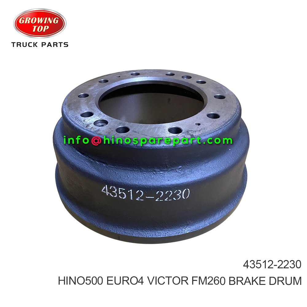 HINO500 EURO4 VICTOR FM260 BRAKE DRUM 43512-2230