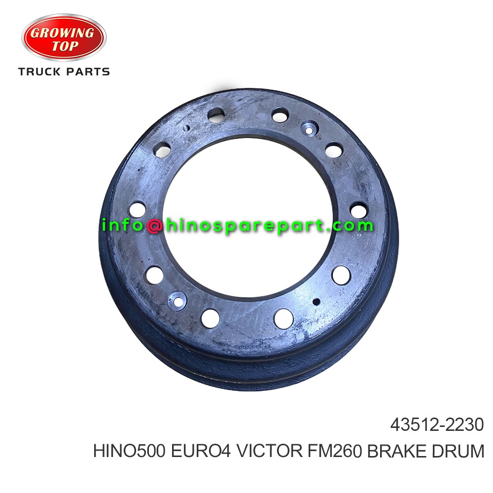 HINO500 EURO4 VICTOR FM260 BRAKE DRUM 43512-2230