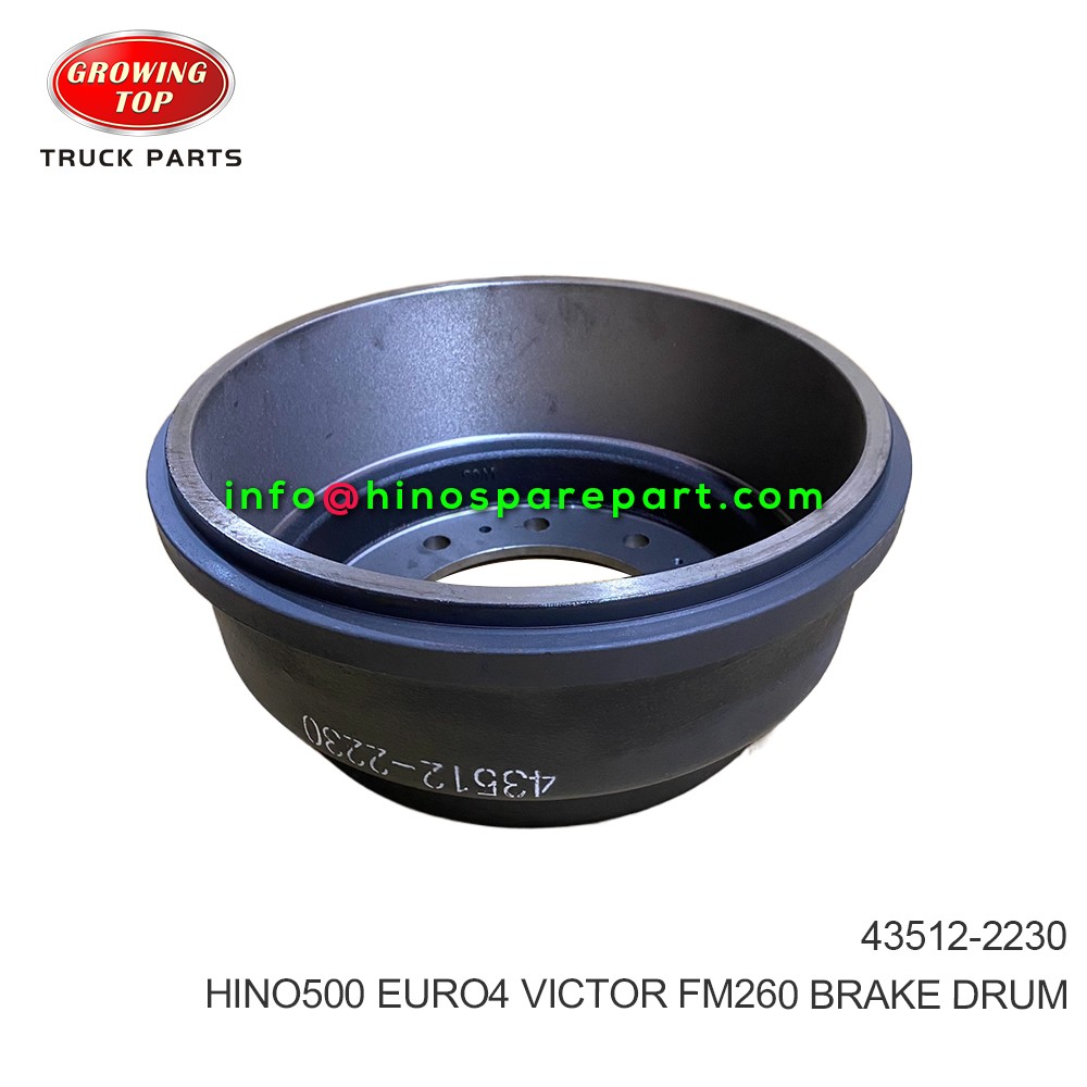 HINO500 EURO4 VICTOR FM260 BRAKE DRUM 43512-2230