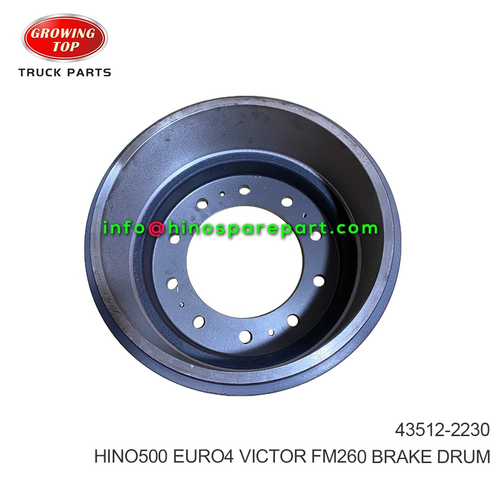 HINO500 EURO4 VICTOR FM260 BRAKE DRUM 43512-2230