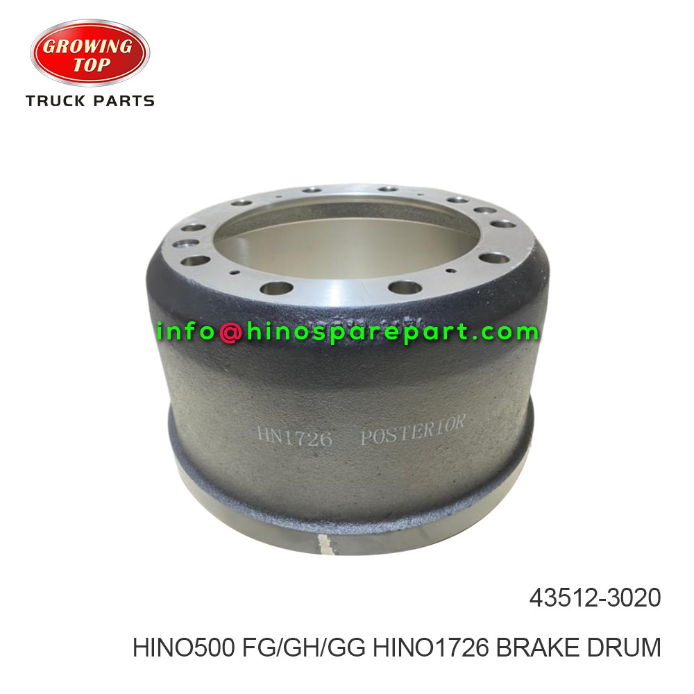 HINO500/1726 FG/GH/GG BRAKE DRUM 43512-3020