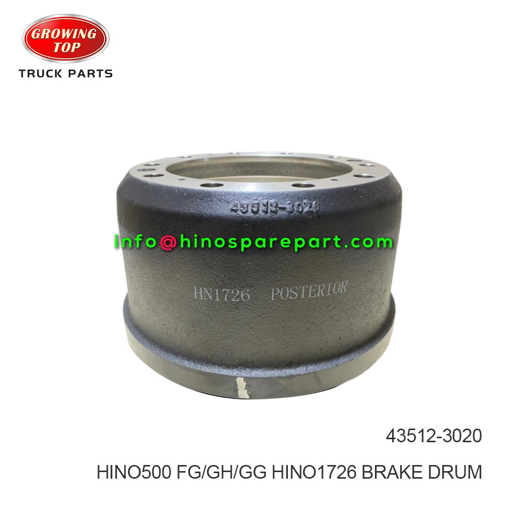 HINO500/1726 FG/GH/GG BRAKE DRUM 43512-3020