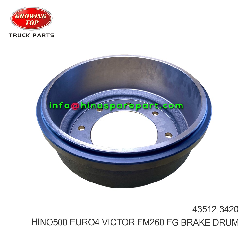 HINO500 EURO4 VICTOR FM260 FG BRAKE DRUM 43512-3420