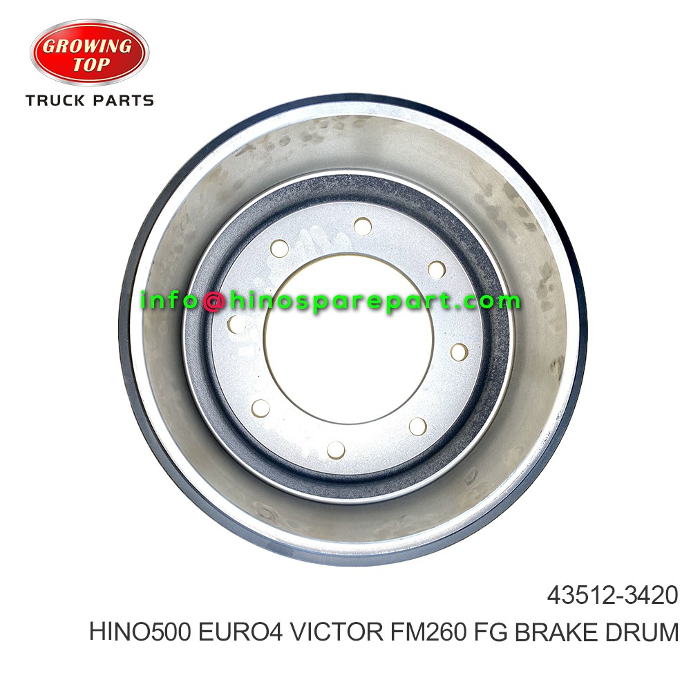 HINO500 EURO4 VICTOR FM260 FG BRAKE DRUM 43512-3420