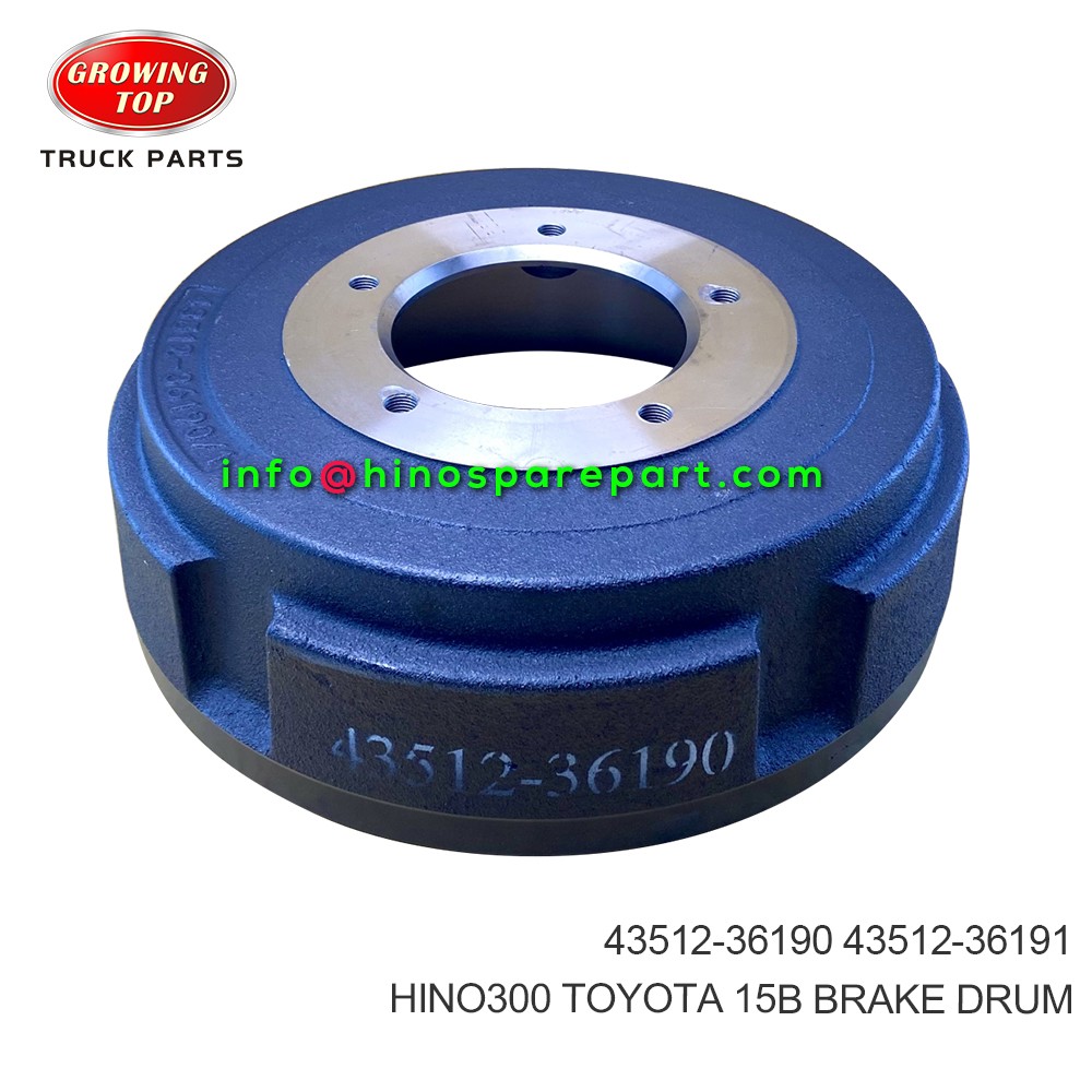 HINO300 TOYOTA 15B BRAKE DRUM 43512-36190