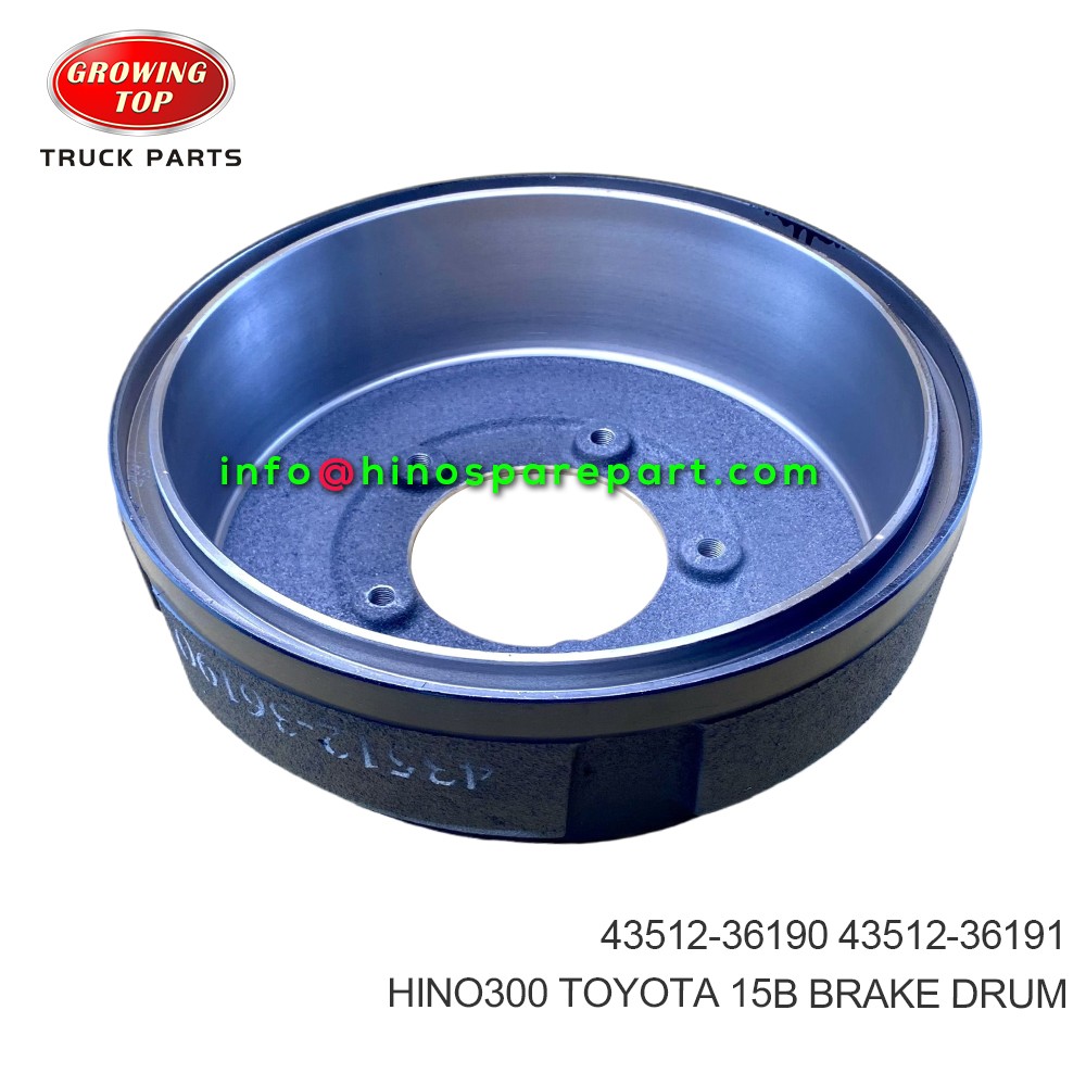 HINO300 TOYOTA 15B BRAKE DRUM 43512-36190