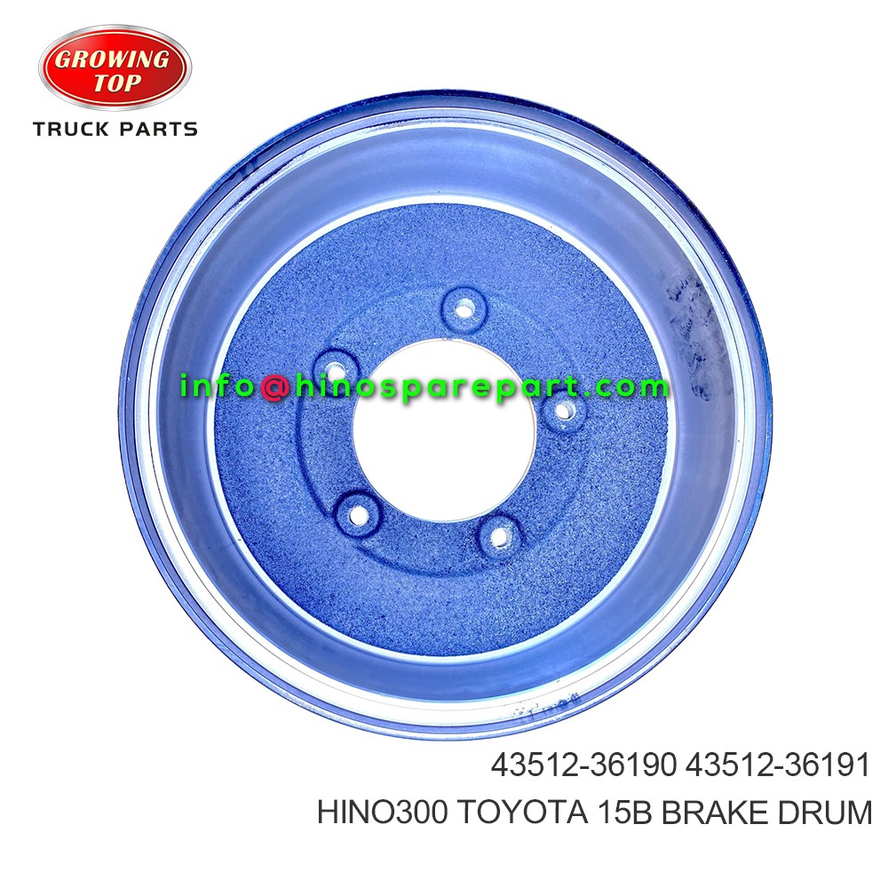 HINO300 TOYOTA 15B BRAKE DRUM 43512-36190