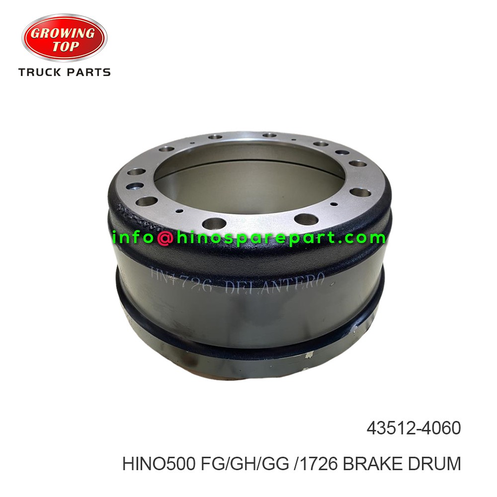 HINO500 FG/GH/GG 1726 BRAKE DRUM 43512-4060