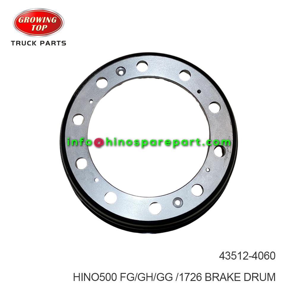 HINO500 FG/GH/GG 1726 BRAKE DRUM 43512-4060