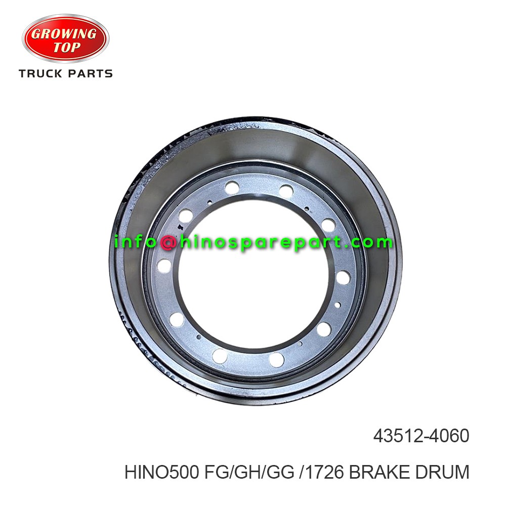 HINO500 FG/GH/GG 1726 BRAKE DRUM 43512-4060