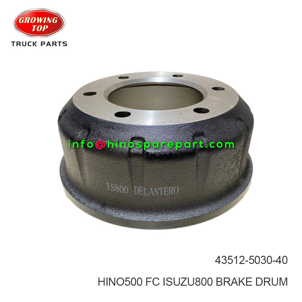 HINO500 FC ISUZU800 BRAKE DRUM 43512-5030-40