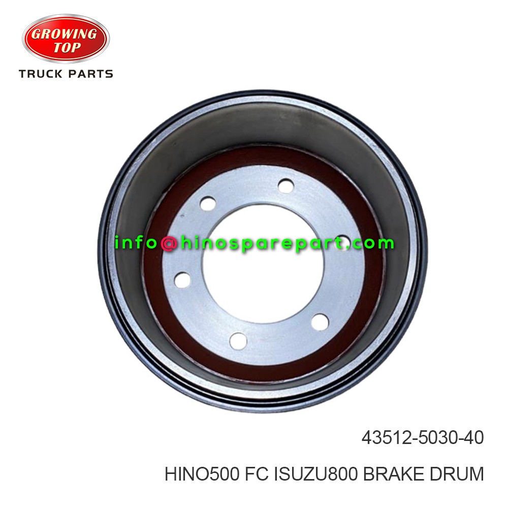 HINO500 FC ISUZU800 BRAKE DRUM 43512-5030-40