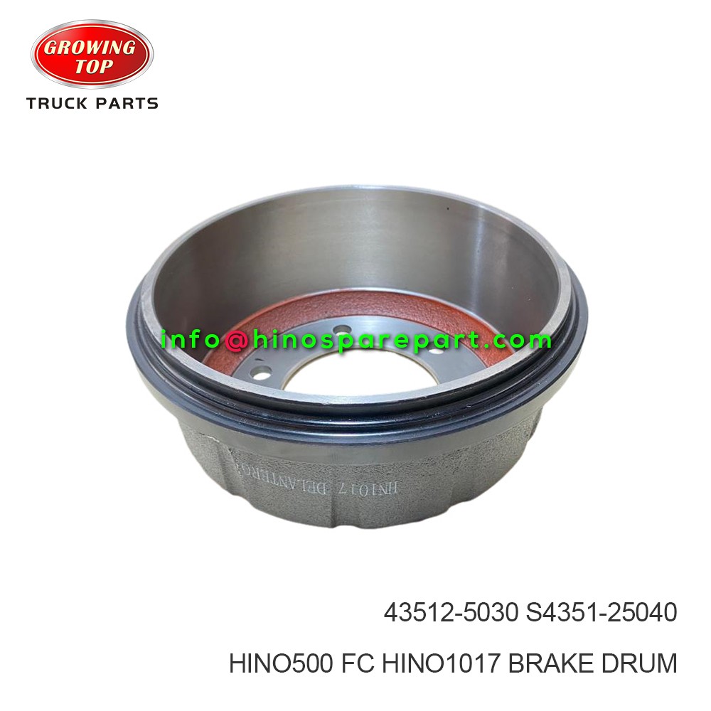 HINO500/1017 FC BRAKE DRUM 43512-5030
