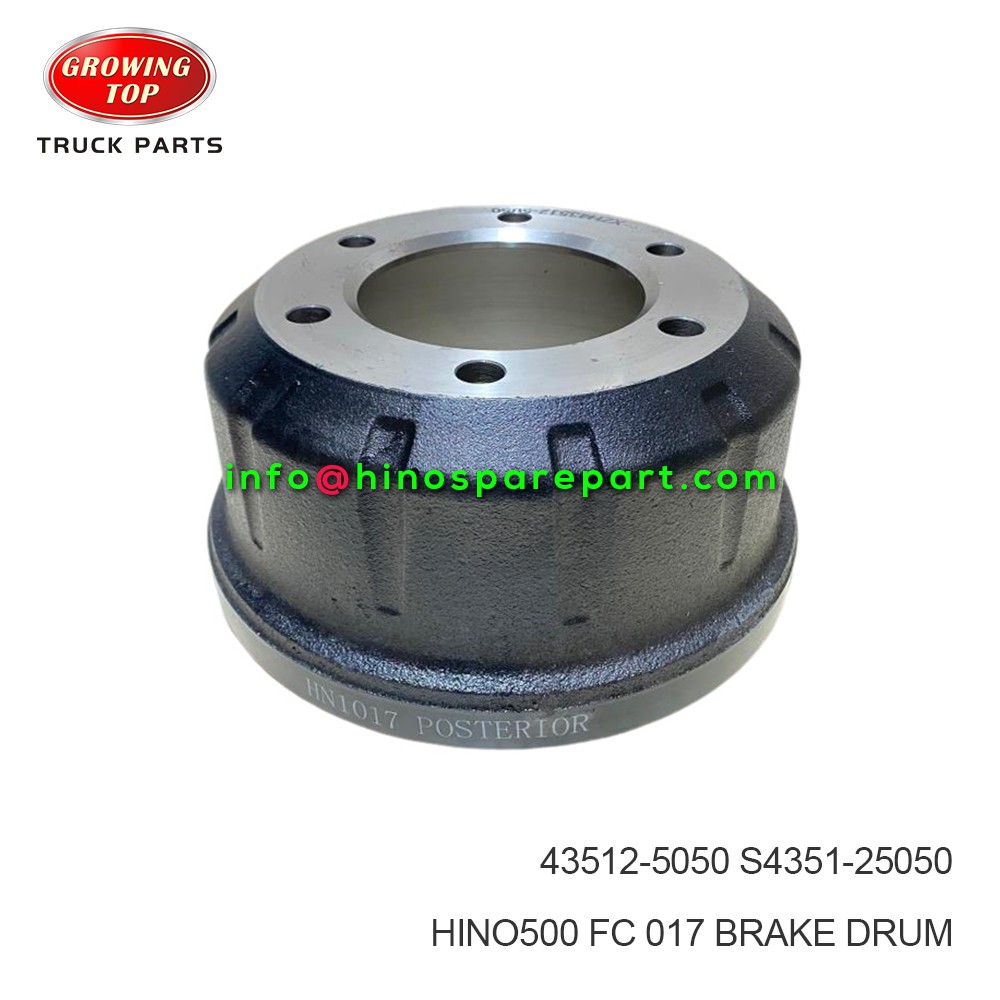 HINO500 FC 1017 BRAKE DRUM 43512-5050