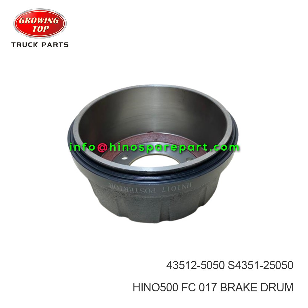 HINO500 FC 1017 BRAKE DRUM 43512-5050