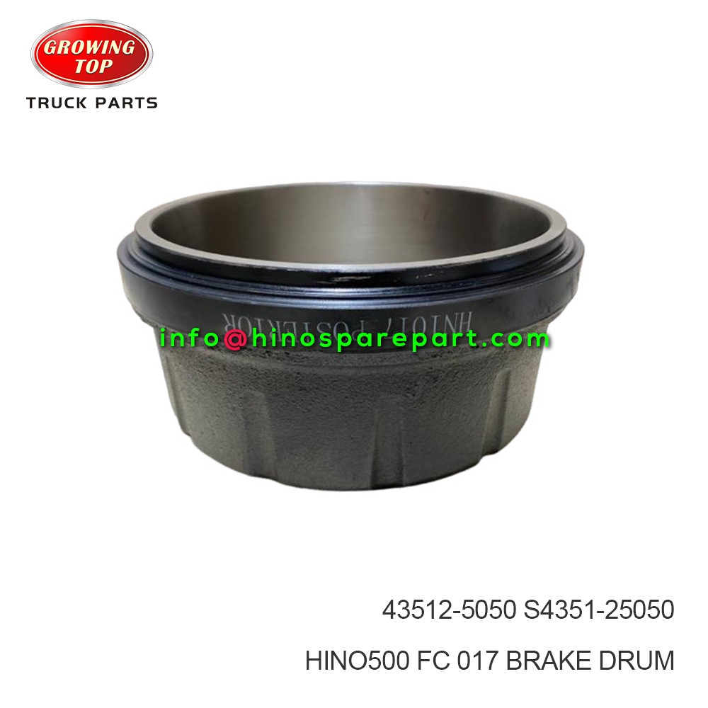 HINO500 FC 1017 BRAKE DRUM 43512-5050