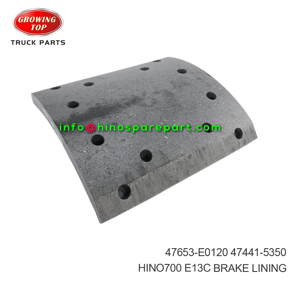 HINO700 E13C BRAKE LINING 47653-E0120