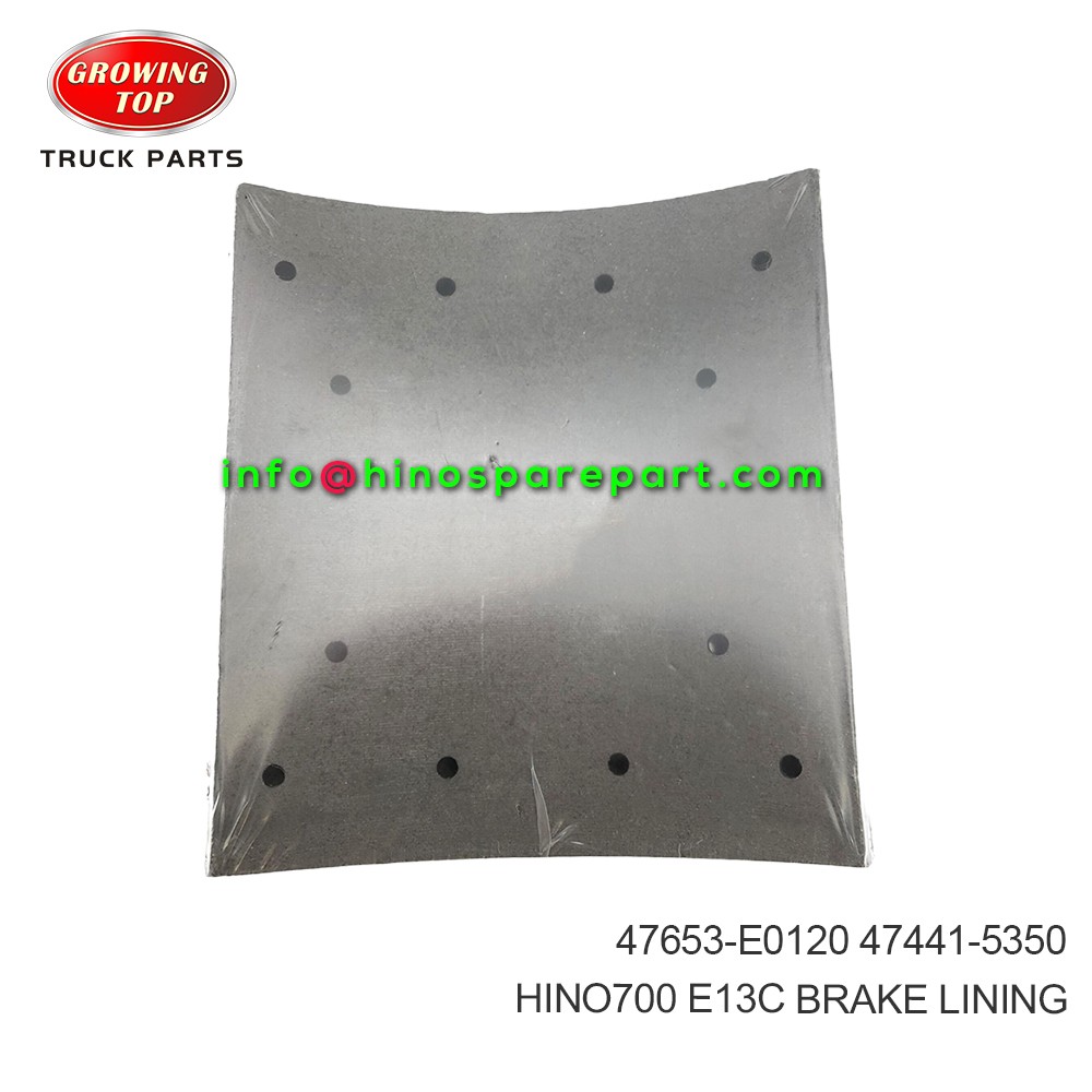 HINO700 E13C BRAKE LINING 47653-E0120