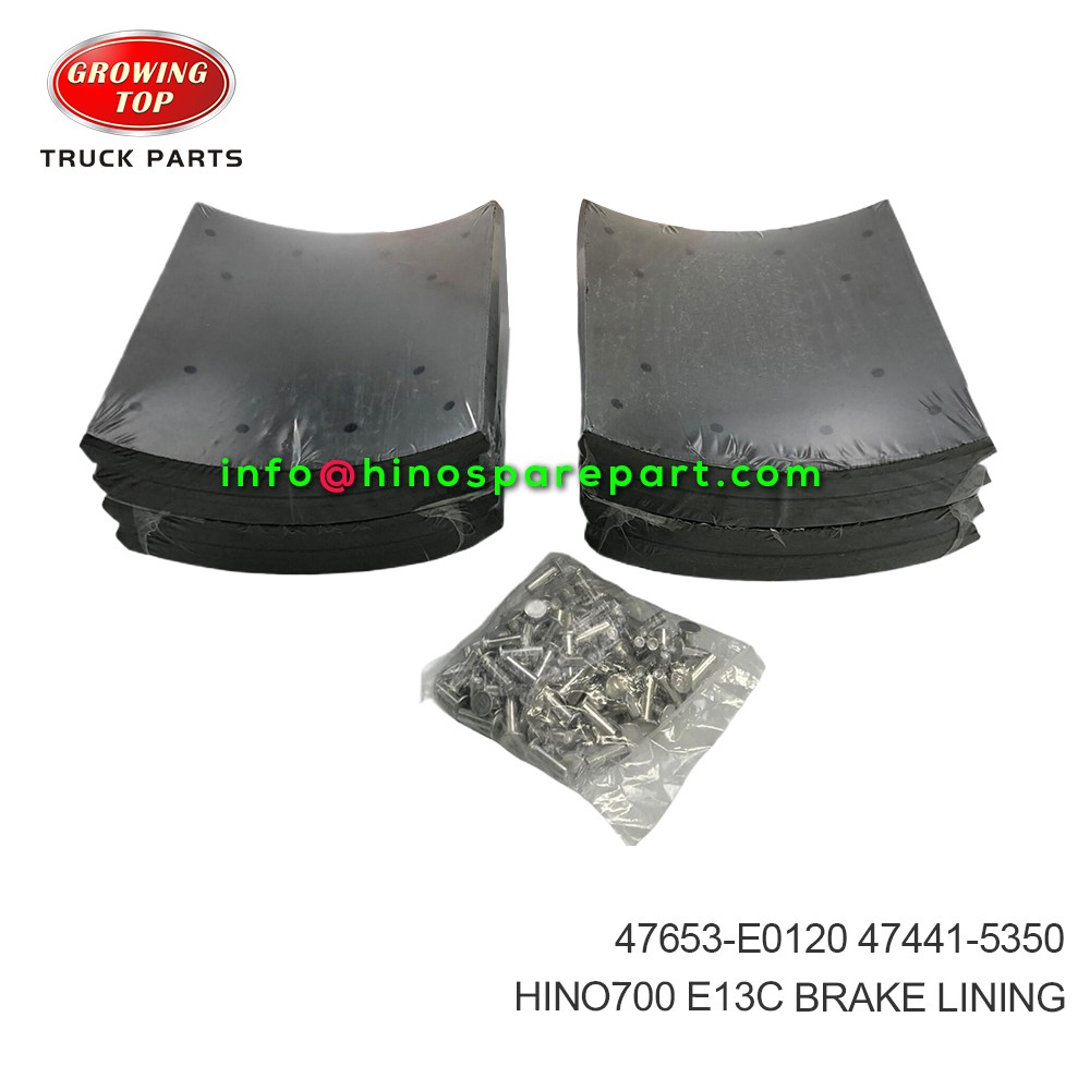 HINO700 E13C BRAKE LINING 47653-E0120