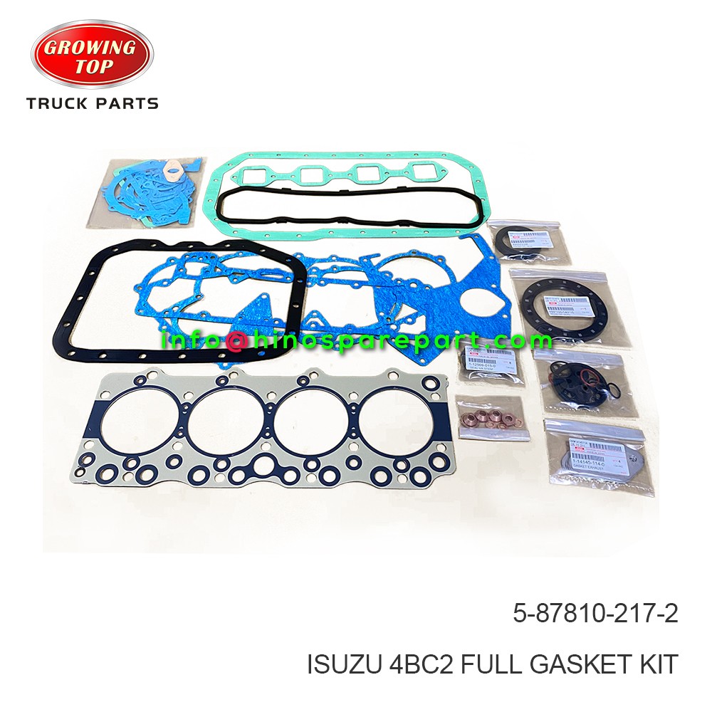 ISUZU 4BC2 FULL GASKET KIT 5-87810-217-2