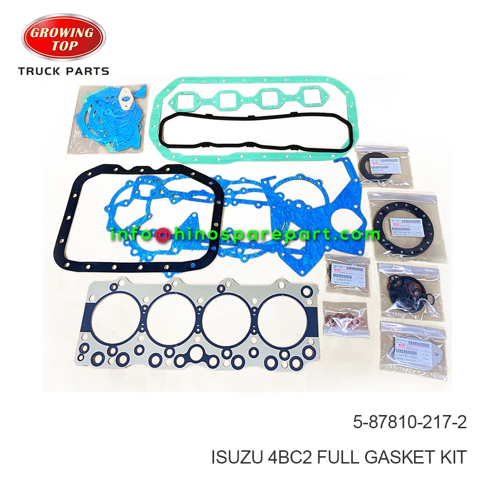 ISUZU 4BC2 FULL GASKET KIT 5-87810-217-2