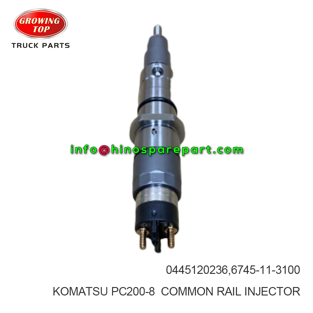 KOMATSU PC200-8 CUMMINS COMMON RAIL INJECTOR  0445120236