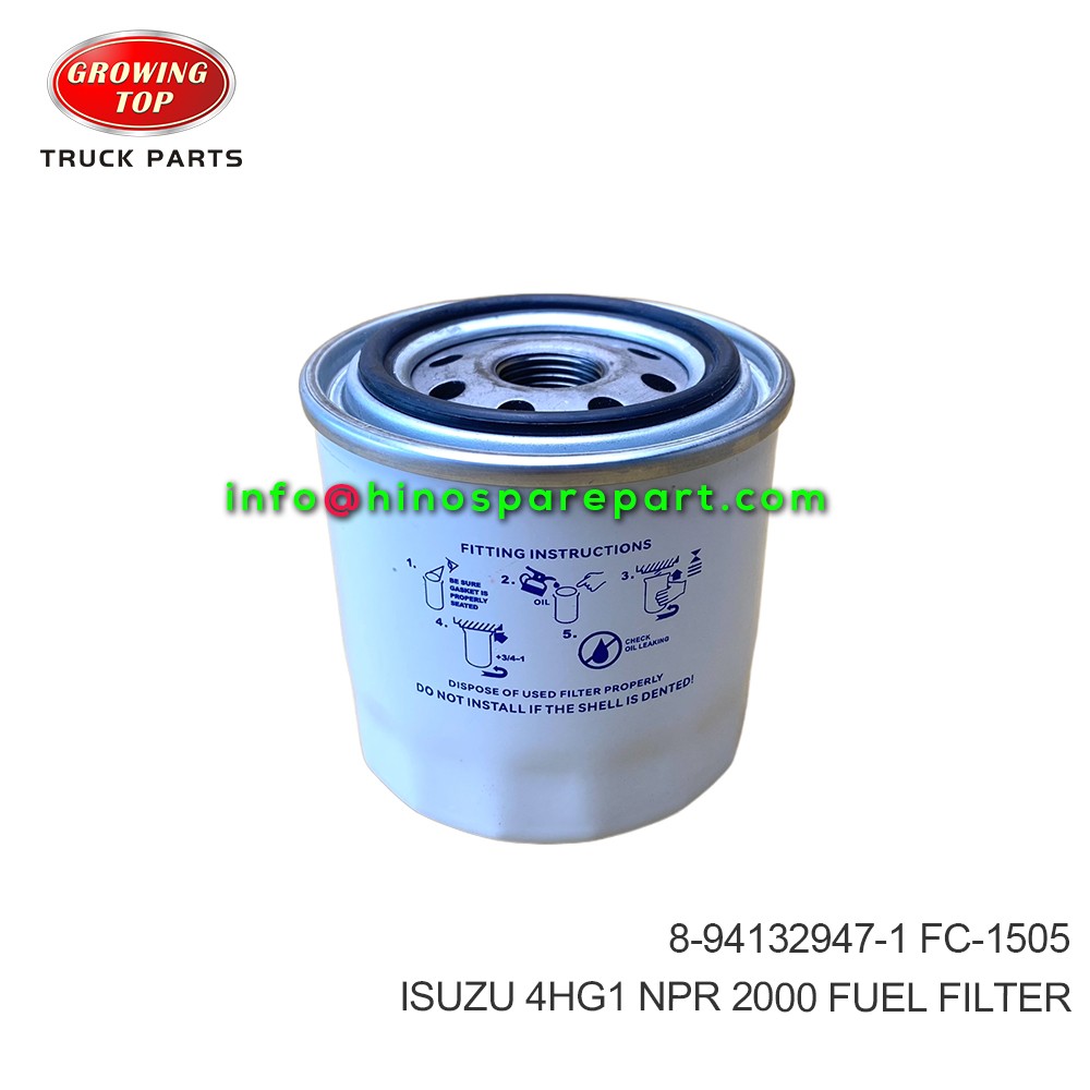 ISUZU 4HG1 NPR 2000 FUEL FILTER 8-94132947-1