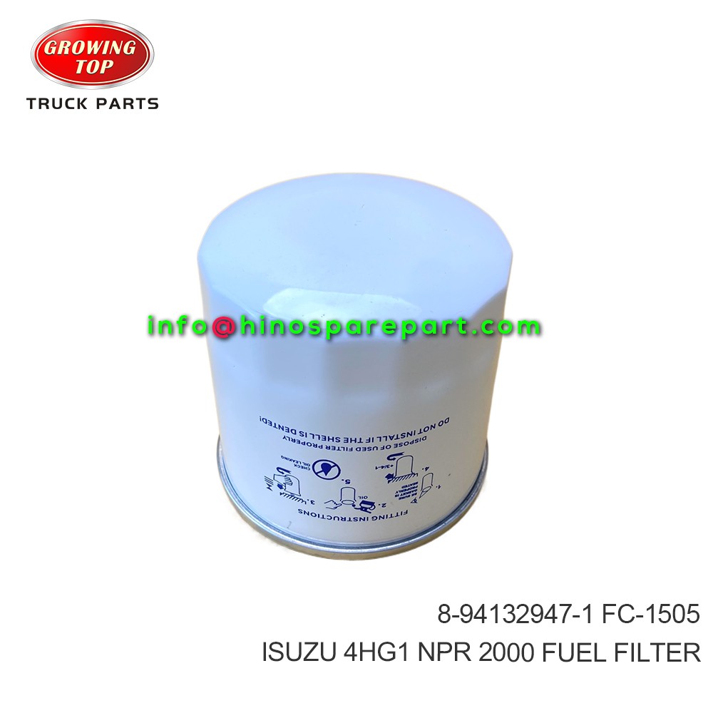 ISUZU 4HG1 NPR 2000 FUEL FILTER 8-94132947-1