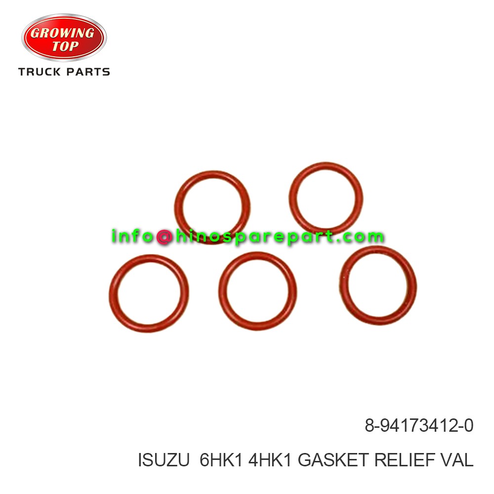 ISUZU  6HK1 4HK1 GASKET;RELIEF VAL 8-94173412-0