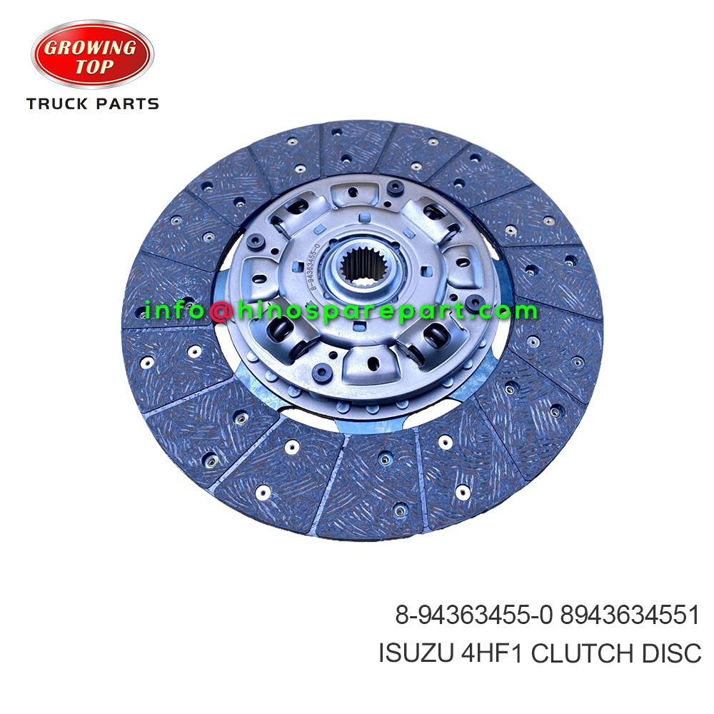 ISUZU 4HF1  CLUTCH DISC  8-94363455-0